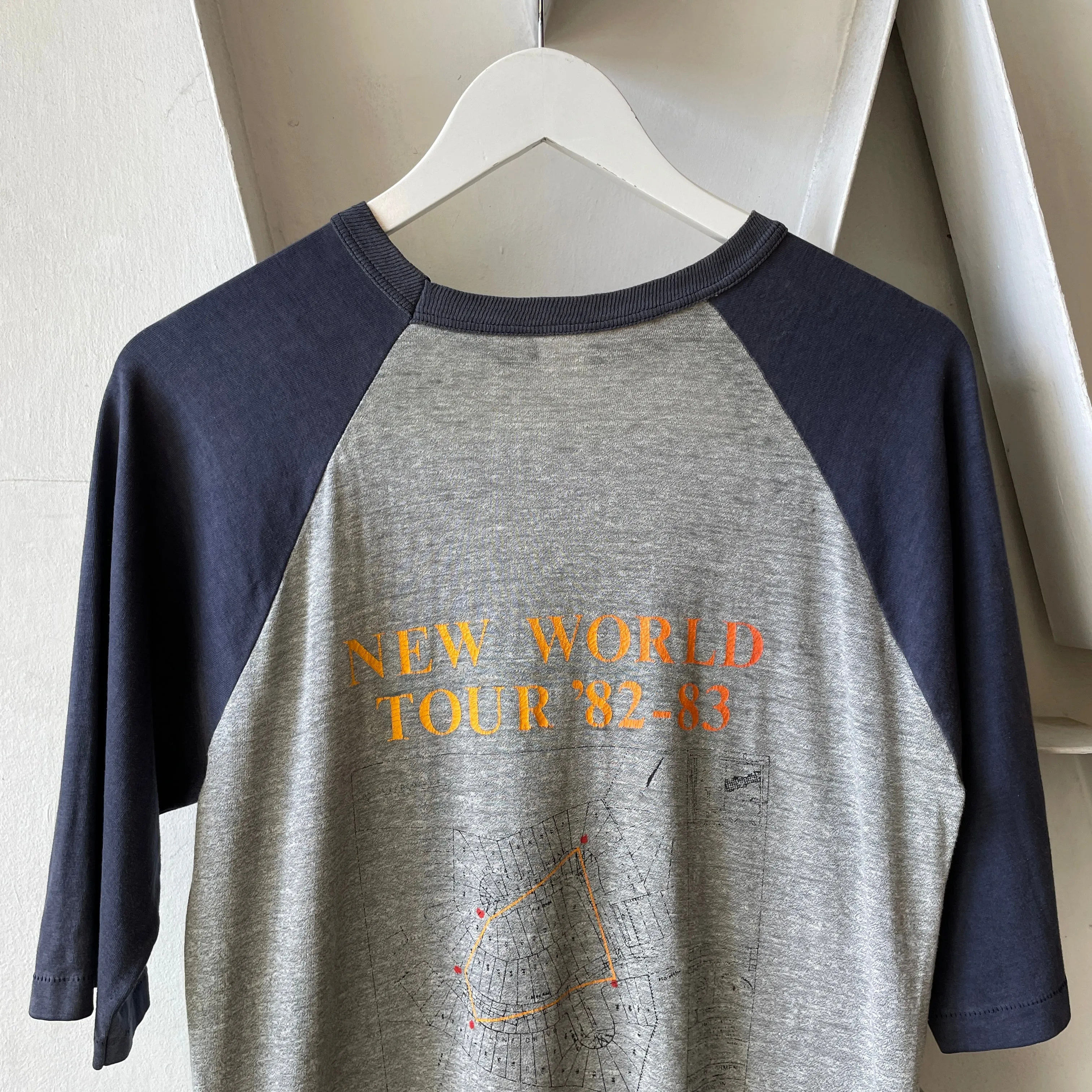 80’s Rush Signals Tour Raglan Tee - Medium