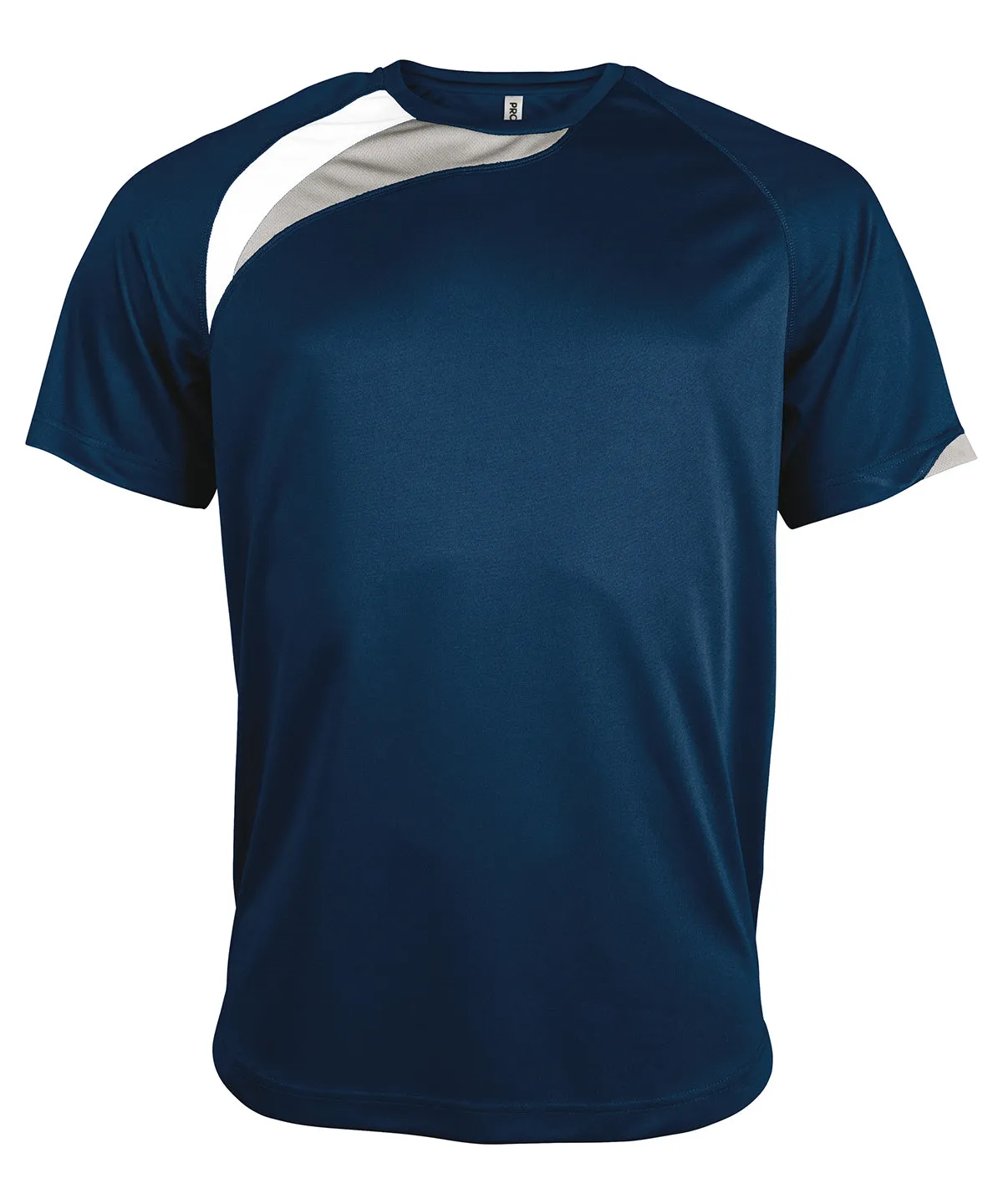 Navy/White/Storm Grey - Adults short-sleeved jersey